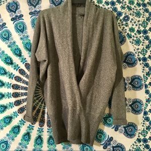 Cashmere open front sweater